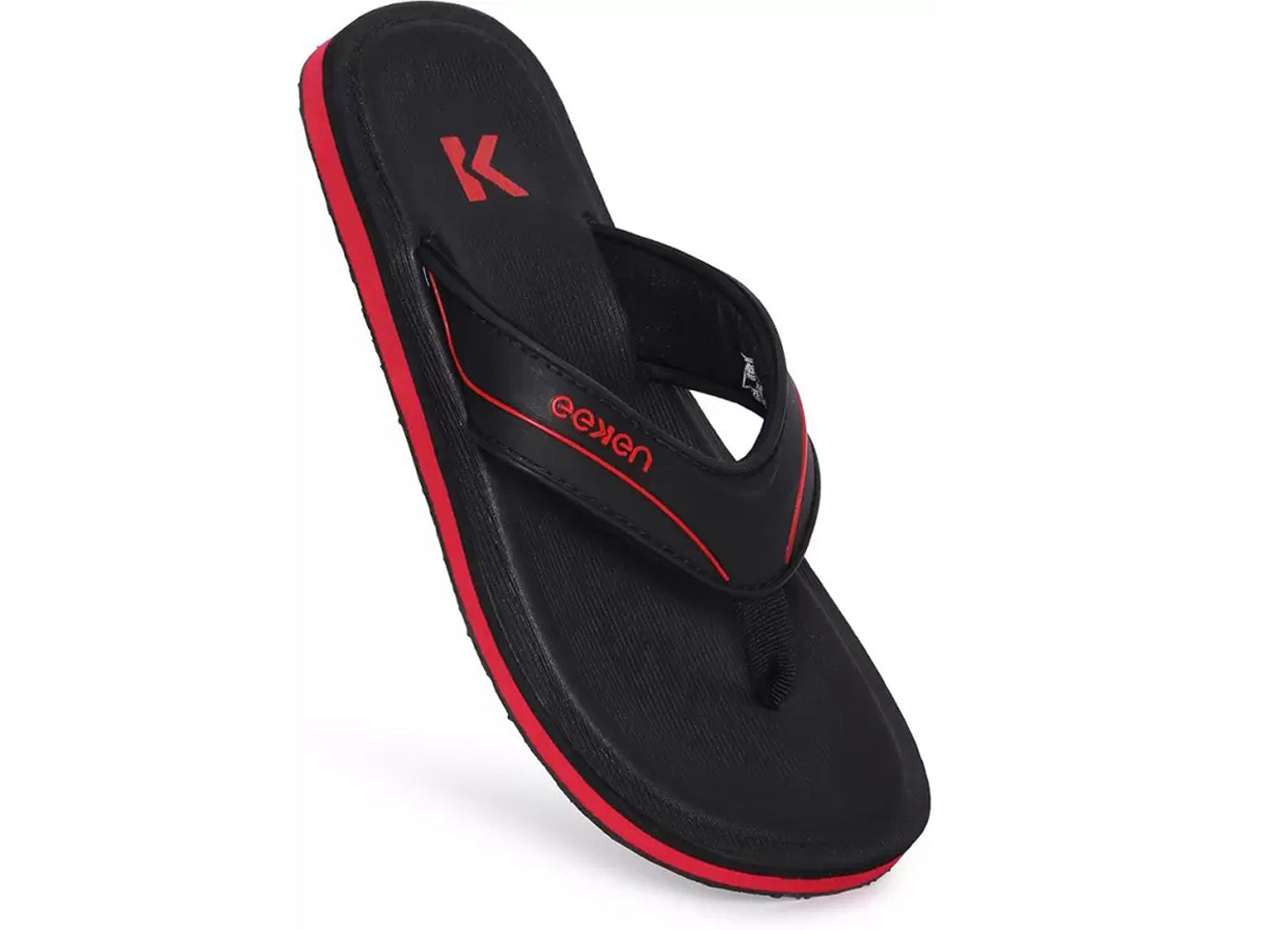 Eeken EFBG2017 Black And Red Ultra-Comfortable Everyday Flip Flops For Men