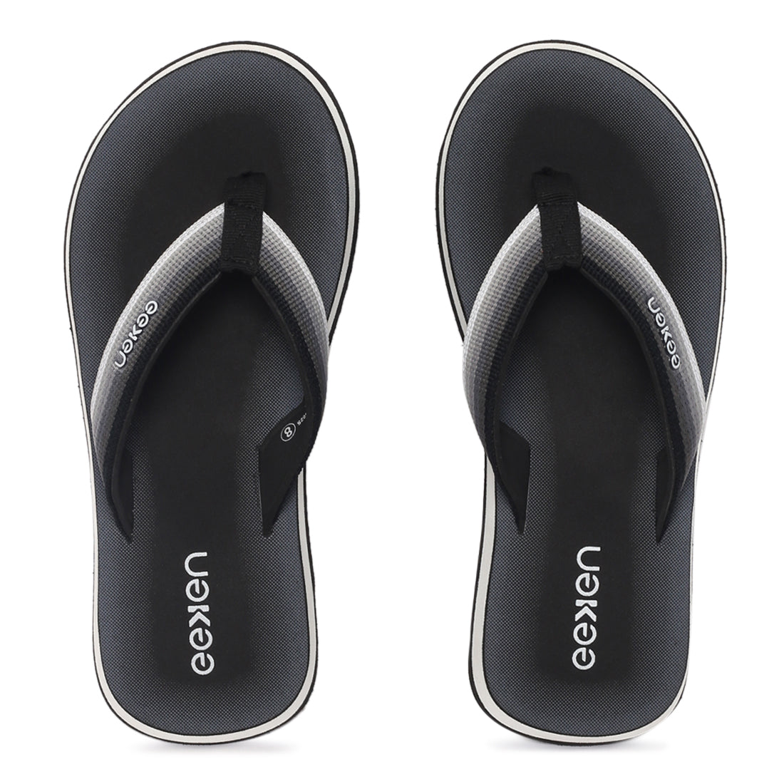 Eeken EFBGO2402S Black Lightweight Washable Dailywear Durable Flip Flops For Men
