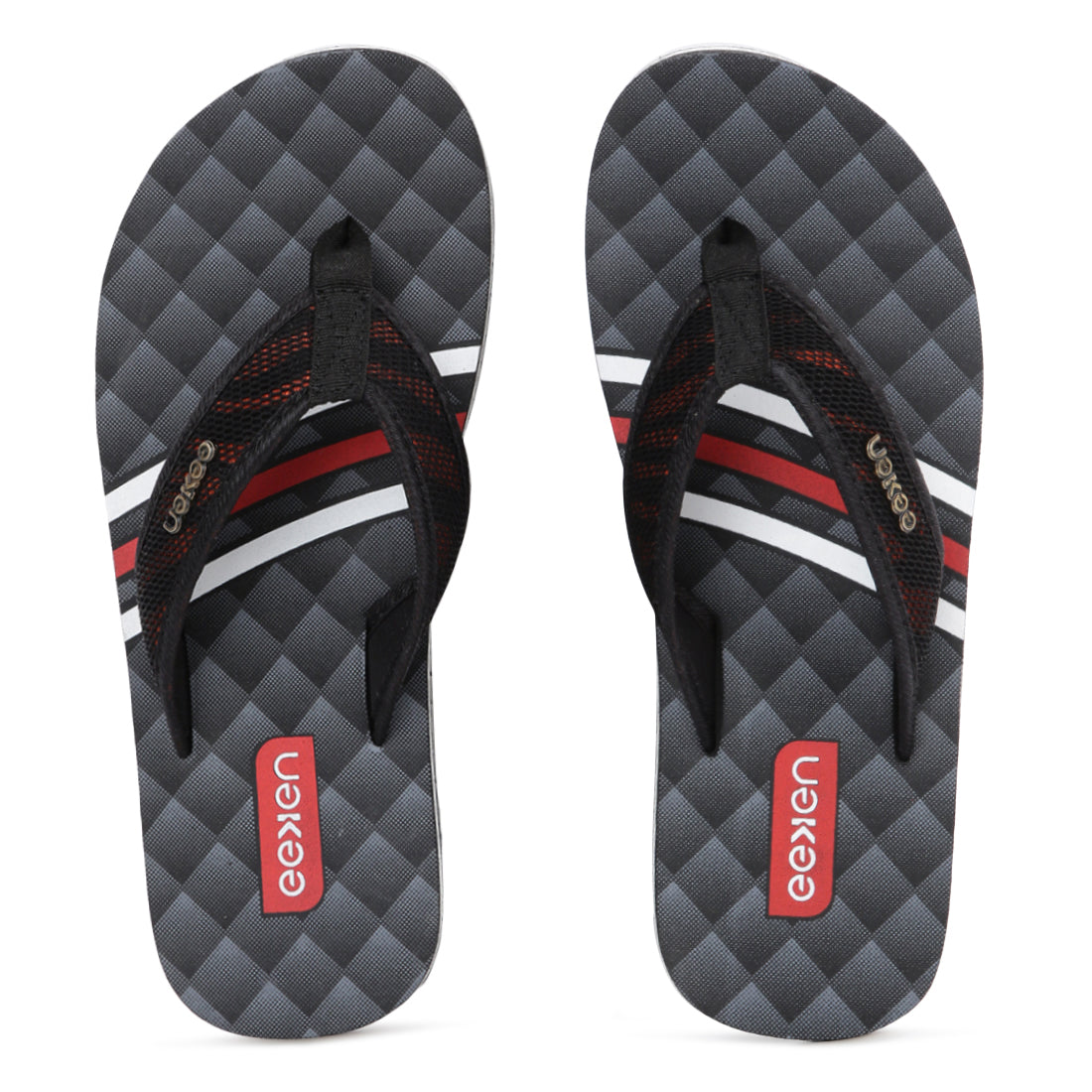 Eeken EFBGO2404S Black Lightweight Washable Dailywear Durable Flip Flops For Men