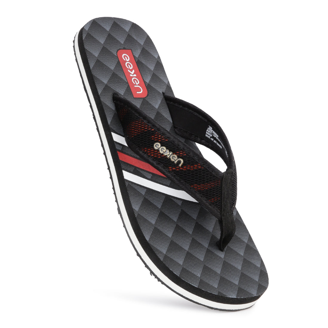 Eeken EFBGO2404S Black Lightweight Washable Dailywear Durable Flip Flops For Men