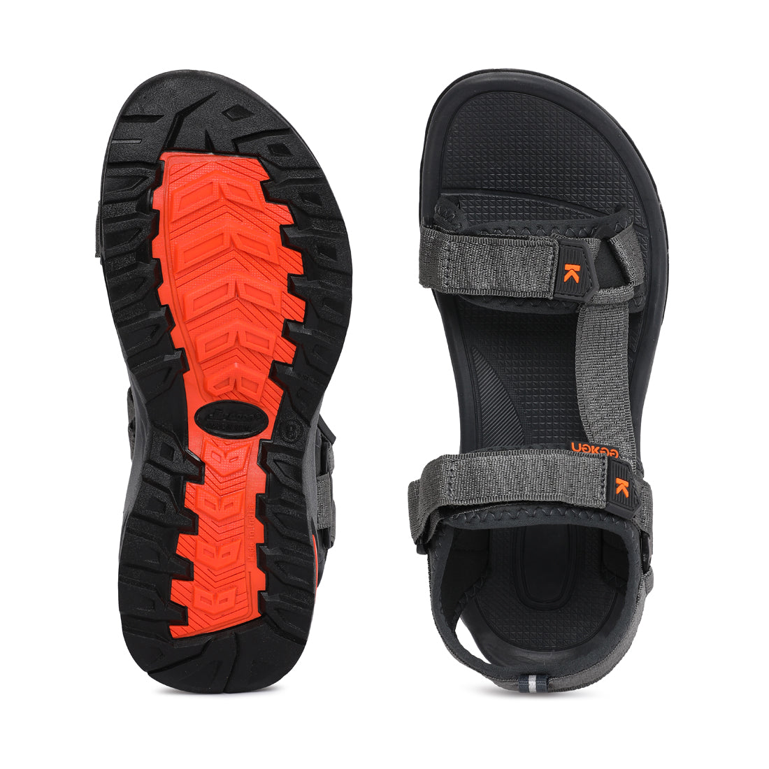 Eeken ESDG1051 Grey Stylish Lightweight Dailywear Sports Sandals For Men
