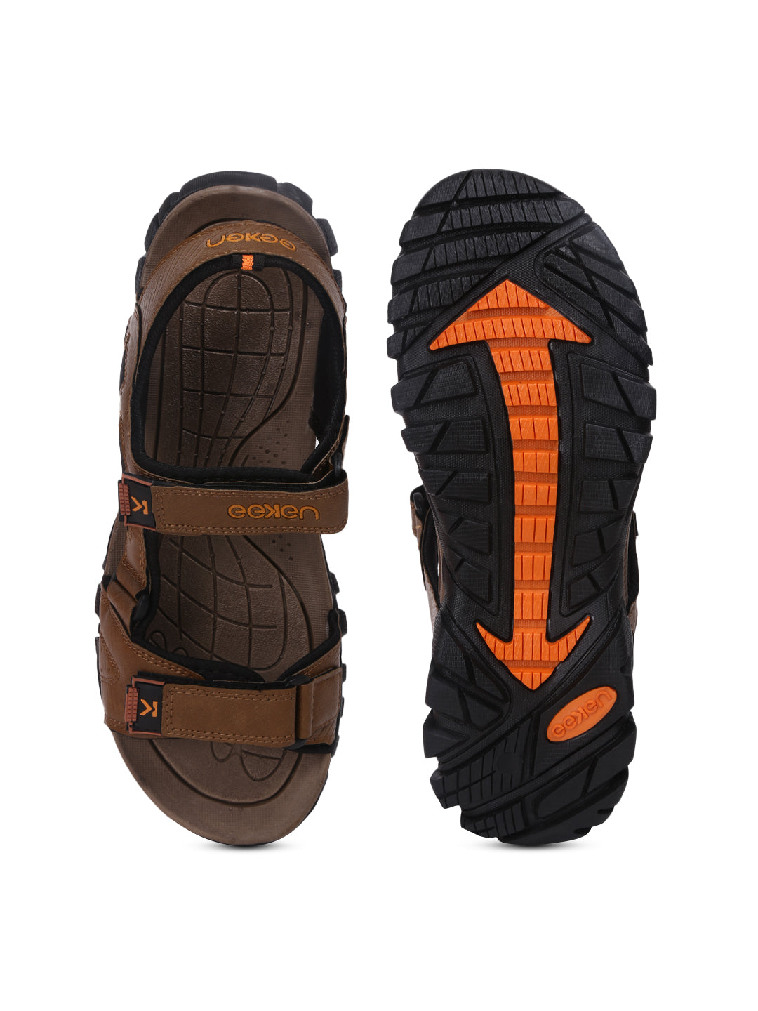 Eeken ESDG3033 Tan Stylish Lightweight Dailywear Sports Sandals For Men