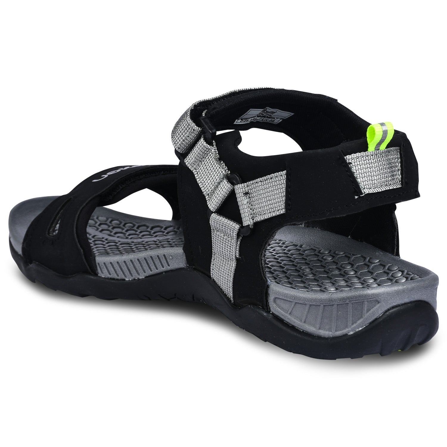 Eeken ESDGA4062S Black Stylish Lightweight Dailywear Sports Sandals For Men