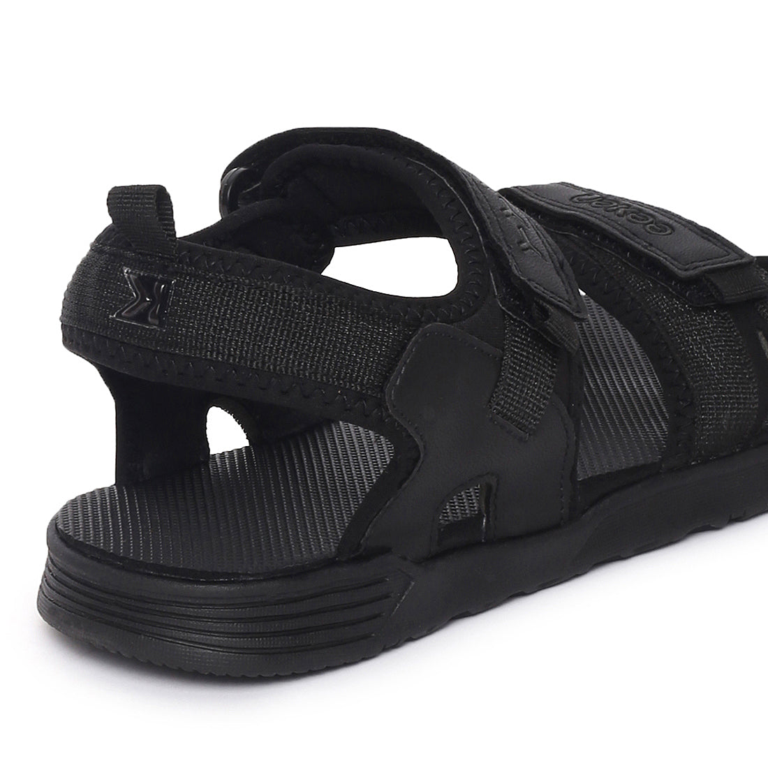 Eeken ESDGO4500S Black Stylish Lightweight Dailywear Sports Sandals For Men