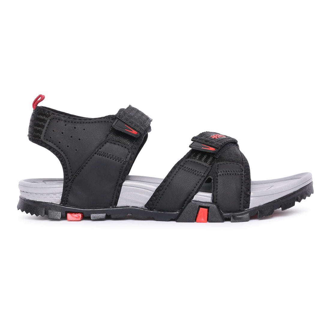 Eeken ESDGO4504 Black Stylish Lightweight Dailywear Sports Sandals For Men