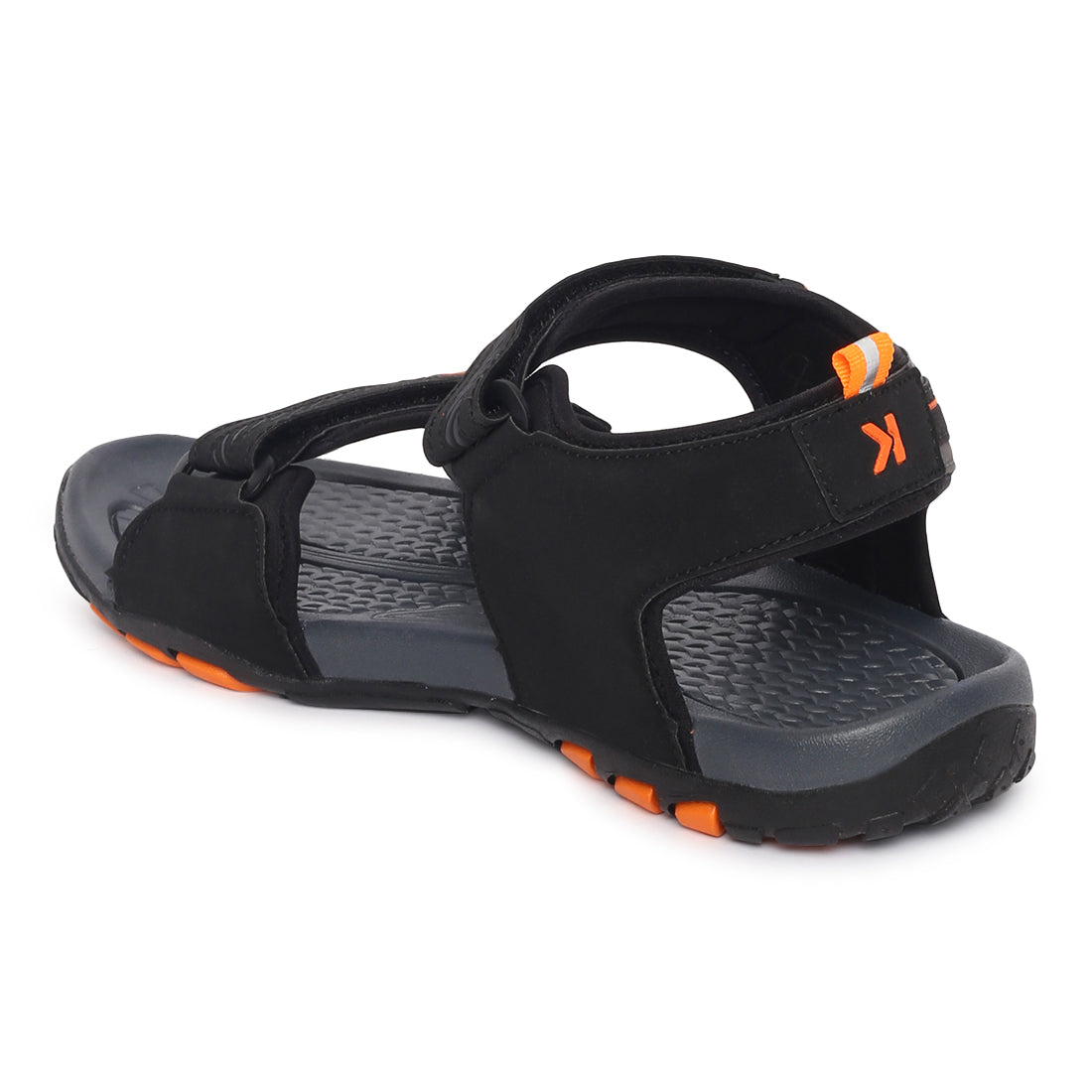 Eeken ESDGO4507S Black Stylish Lightweight Dailywear Sports Sandals For Men