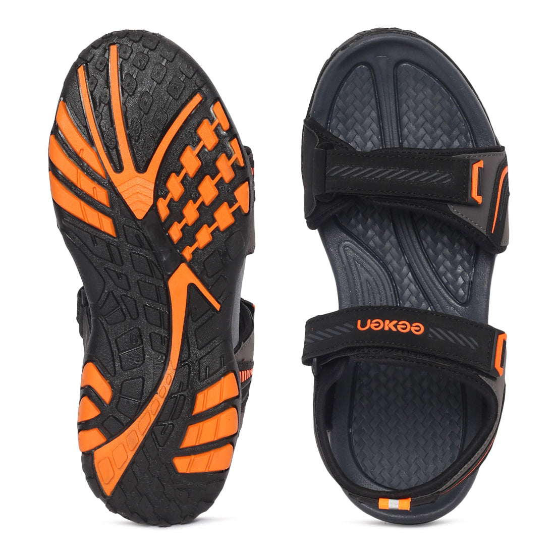 Eeken ESDGO4507S Black Stylish Lightweight Dailywear Sports Sandals For Men