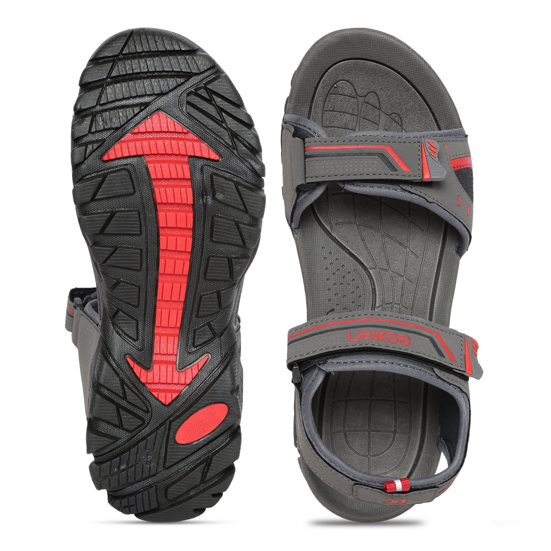 Eeken ESDGO4508S Grey Stylish Lightweight Dailywear Sports Sandals For Men