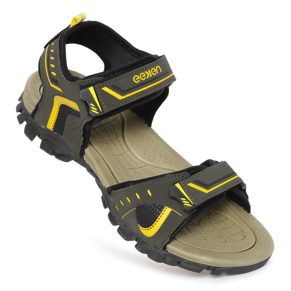 Eeken ESDGO4508S Olive Stylish Lightweight Dailywear Sports Sandals For Men