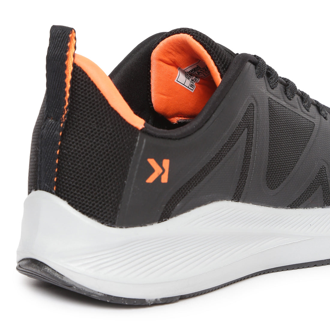 Eeken ESHGIA124 Black And Orange Athleisure Shoes For Men