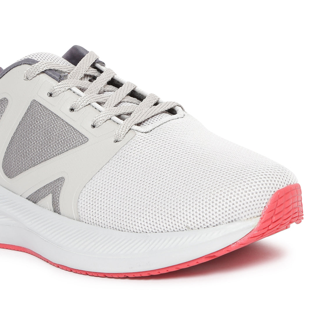Eeken ESHGIA124 Light Grey And Red Athleisure Shoes For Men