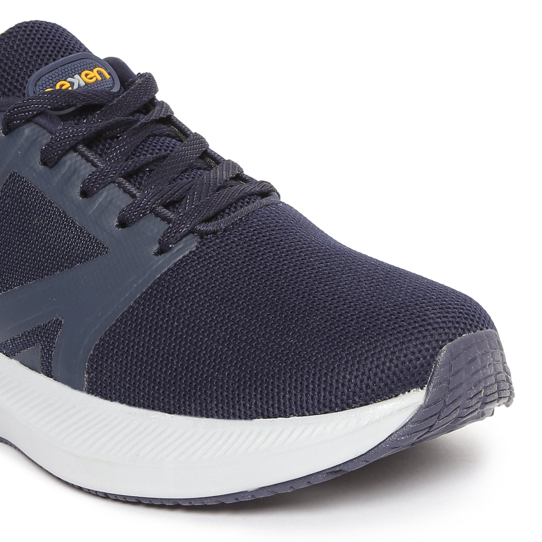Eeken ESHGIA124 Navy Blue And Mustard Yellow Athleisure Shoes For Men