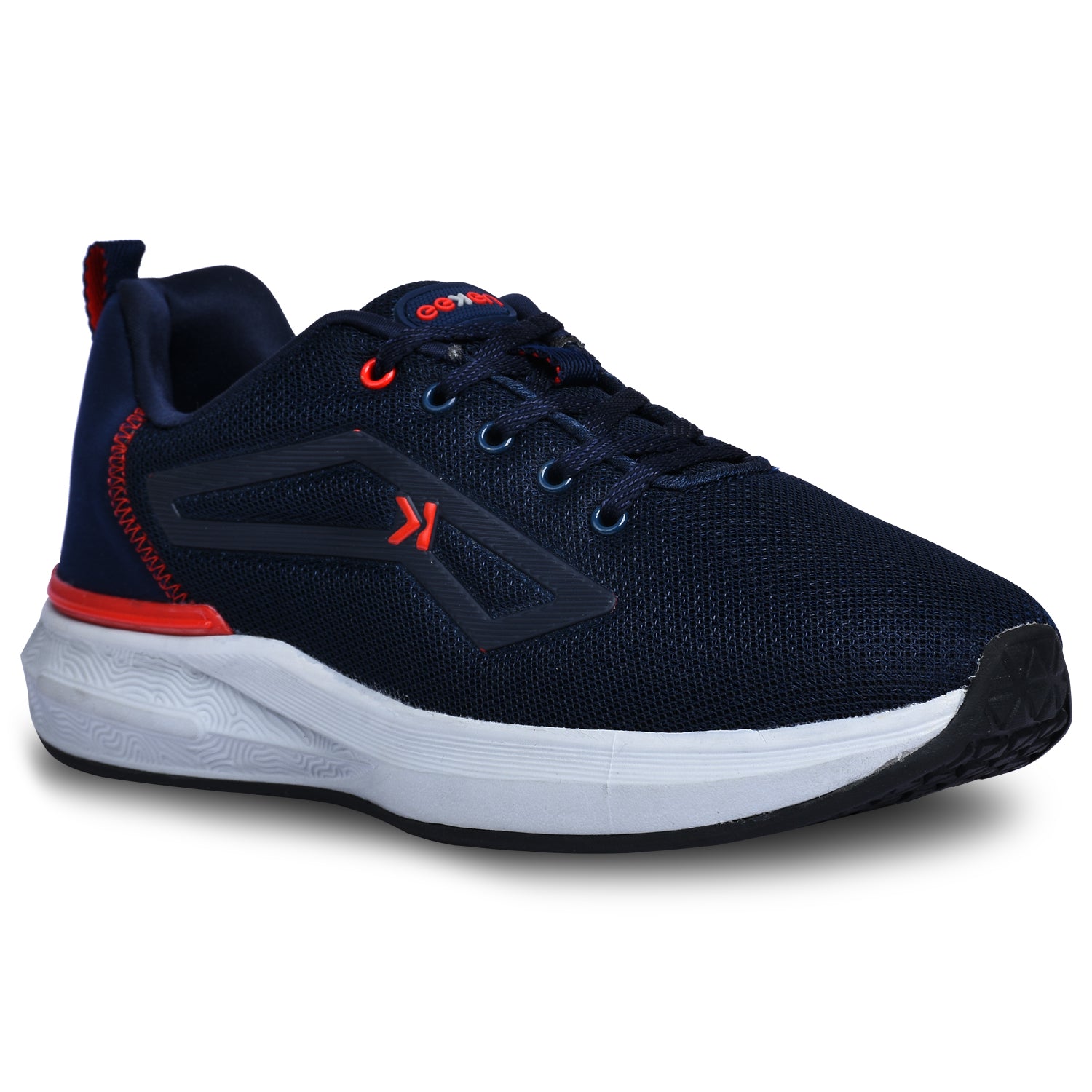 Eeken KESHGIA105 Navy Blue And Red Lightweight Anti-Skid Walking Shoes For Men