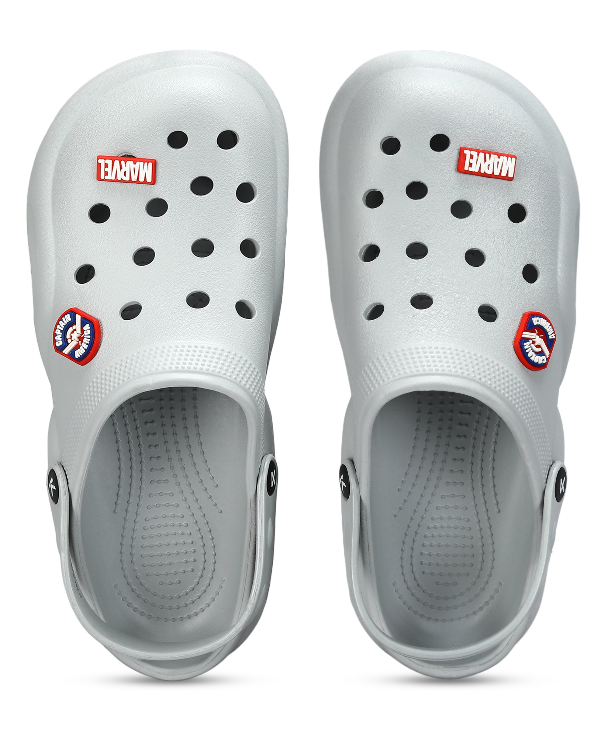 Paragon x Marvel Men&#39;s Grey Clogs | Waterproof, Lightweight &amp; Anti-Skid