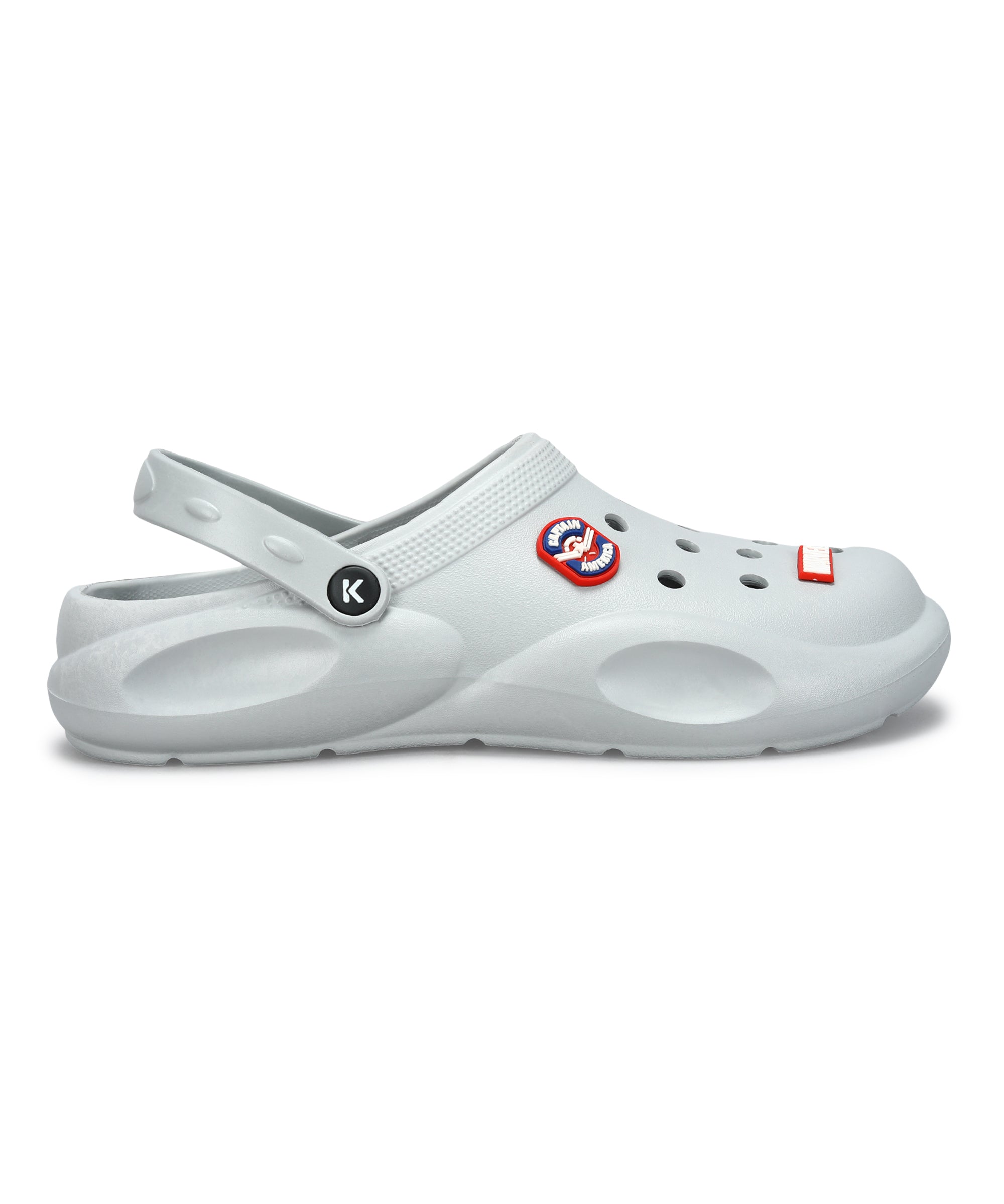 Paragon x Marvel Men&#39;s Grey Clogs | Waterproof, Lightweight &amp; Anti-Skid