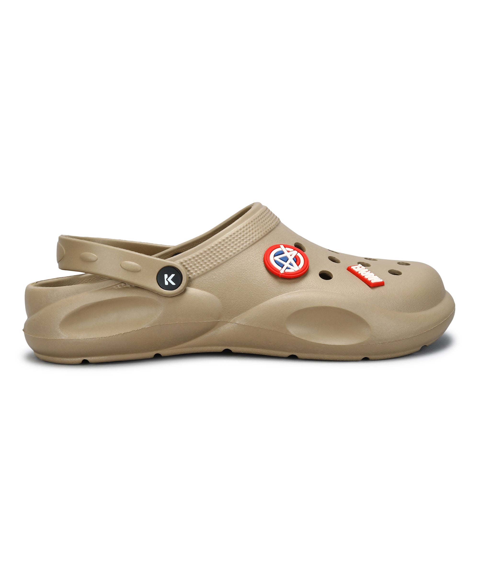 Paragon x Marvel Men&#39;s Beige Clogs | Waterproof, Lightweight &amp; Anti-Skid