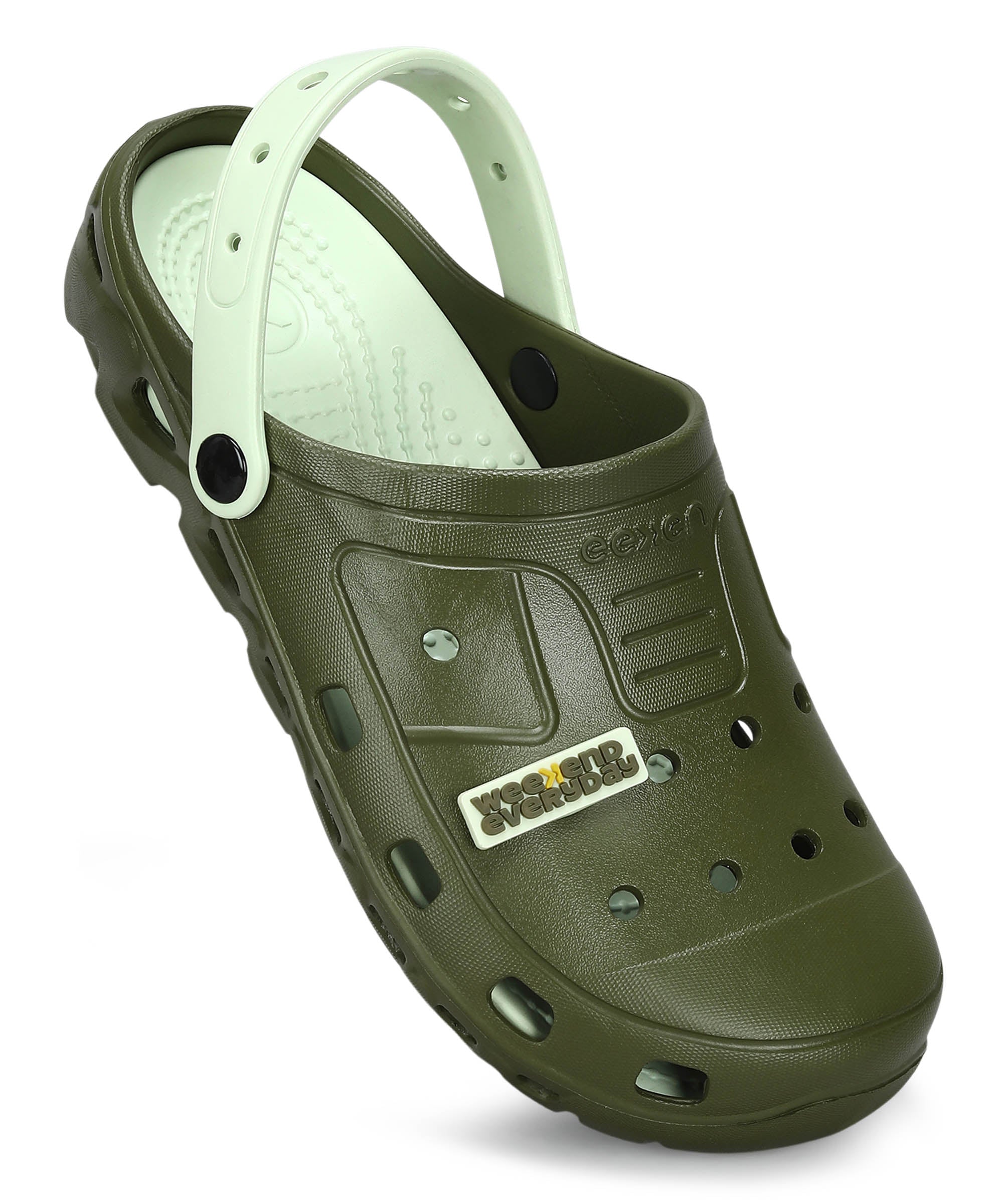 Men&#39;s Slip-on Pastel Green Sandals for Men | Comfortable Sole &amp; Durable