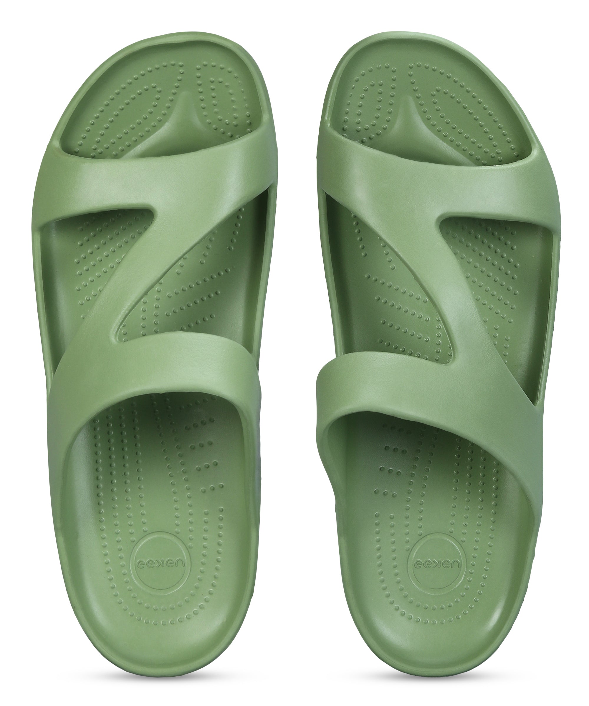 EEKEN Women's Lightweight, Washable and Durable Green Slippers for Everyday Use