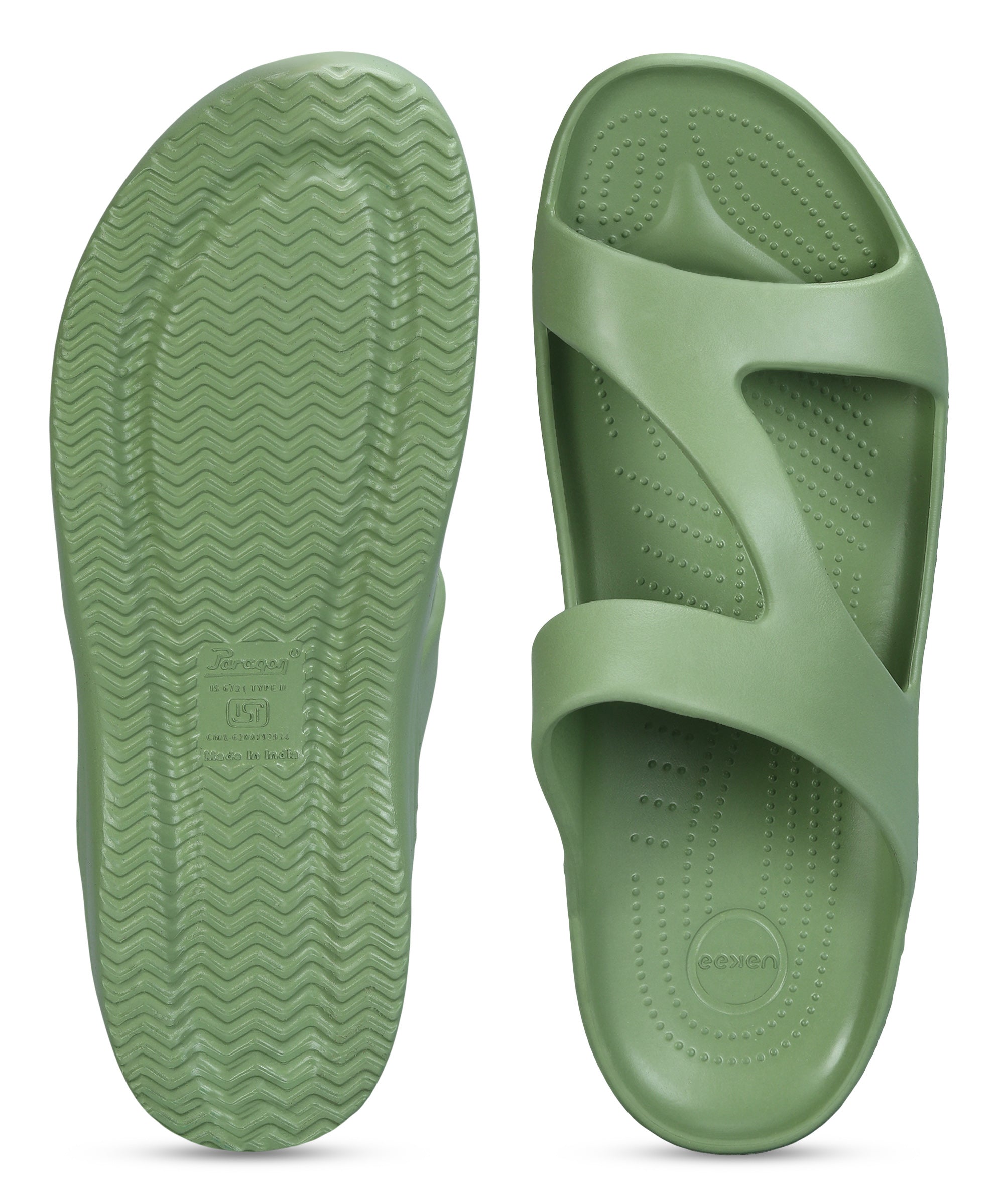 EEKEN Women&#39;s Lightweight, Washable and Durable Green Slippers for Everyday Use