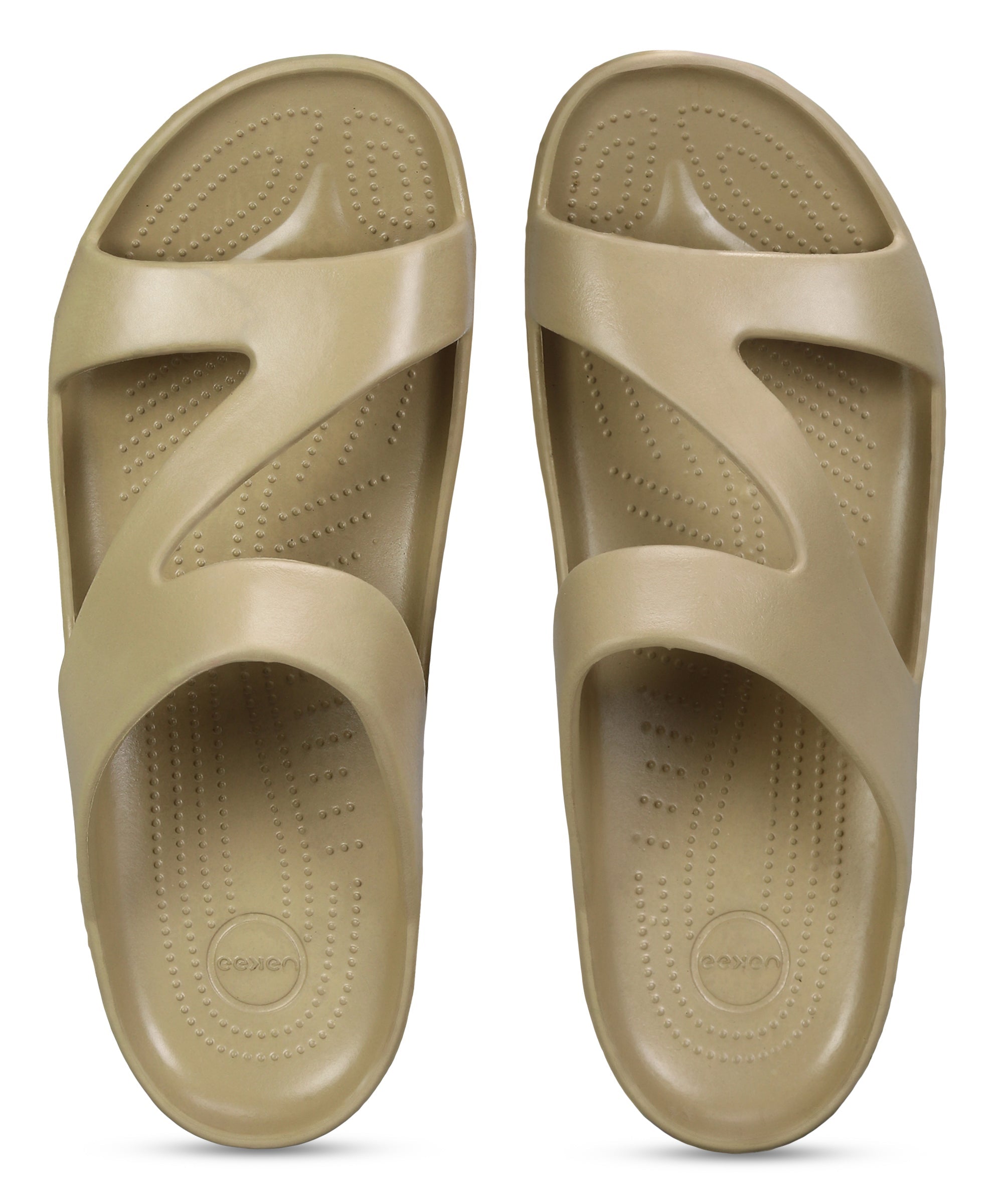 EEKEN Women&#39;s Lightweight, Washable and Durable Beige Slippers for Everyday Use