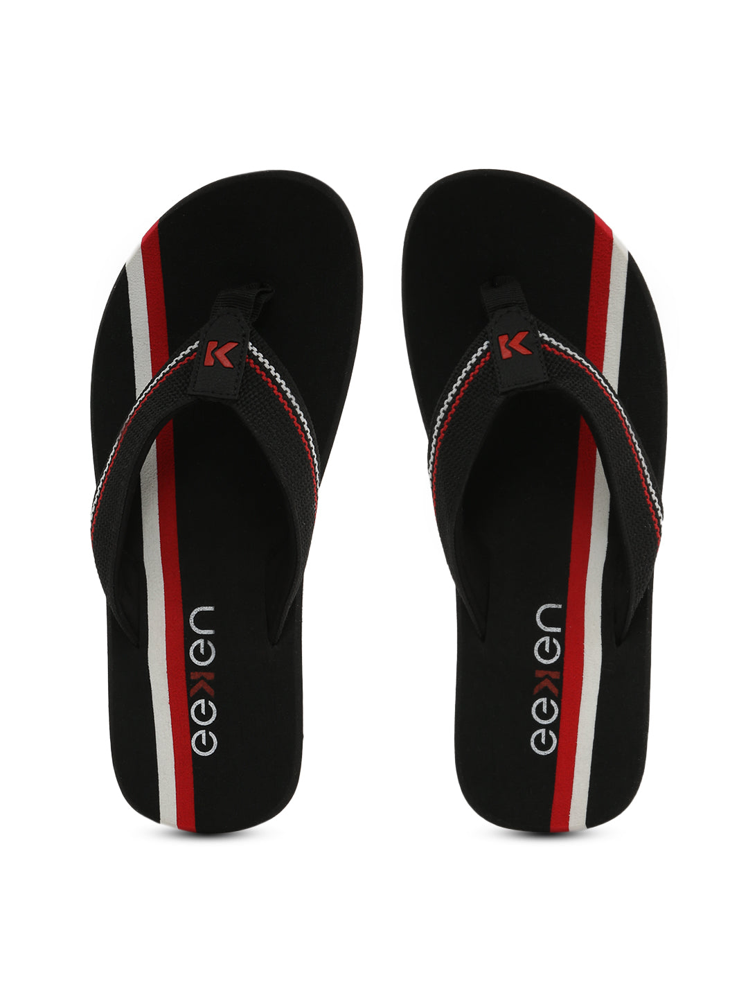 Eeken EFBG2030 Lightweight Soft Sole Black Casual Flip Flops For Women