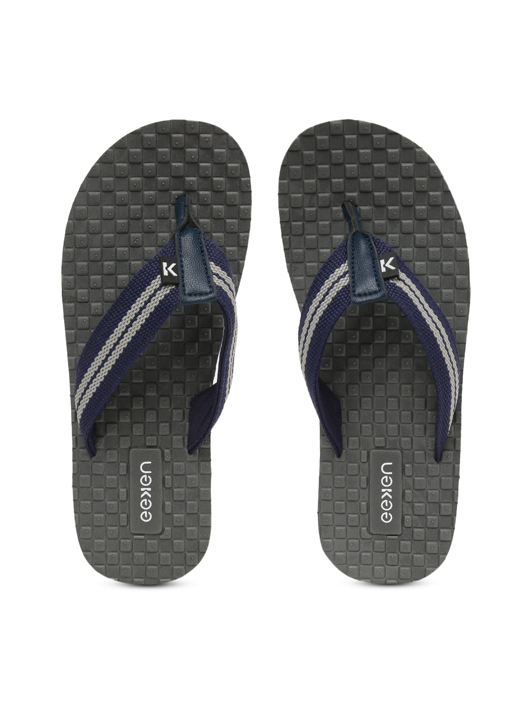 Eeken Grey Ultra-Comfortable Flip Flops For Men