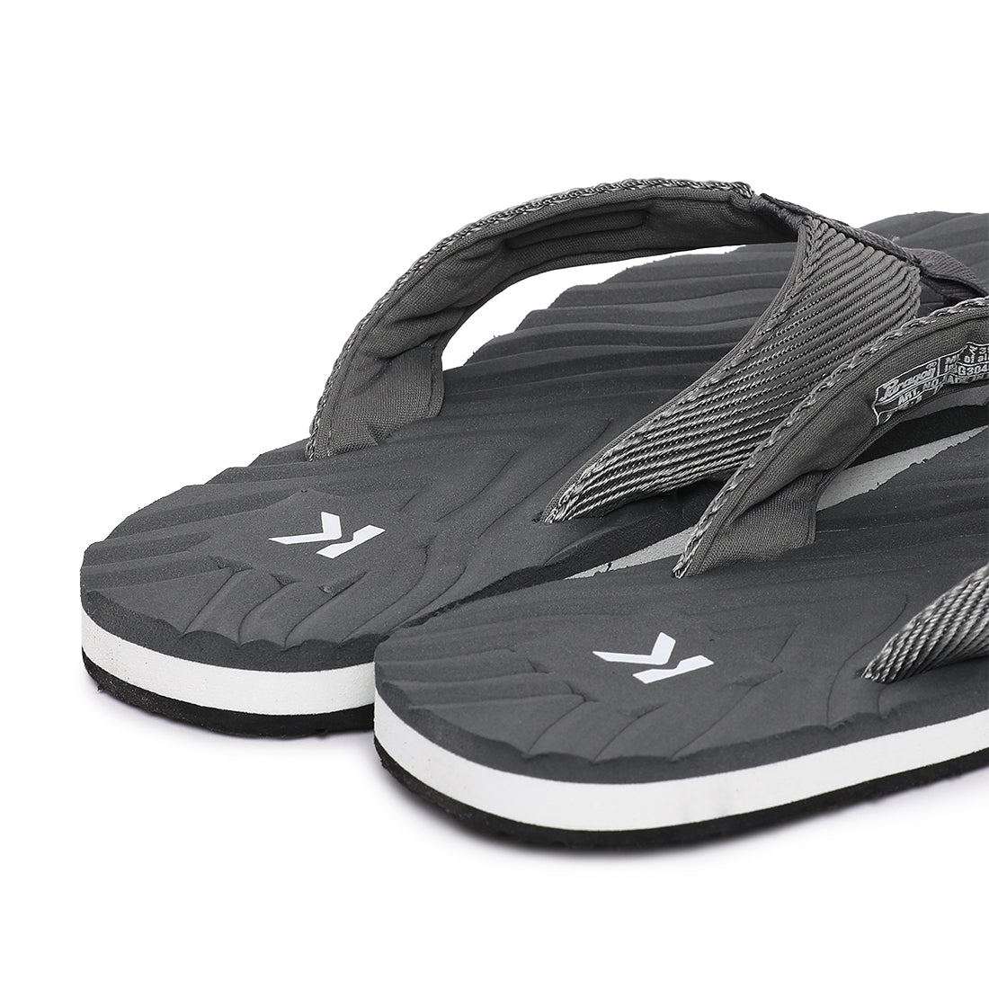 Eeken Lightweight Soft Sole Grey Casual Flip Flops For Men