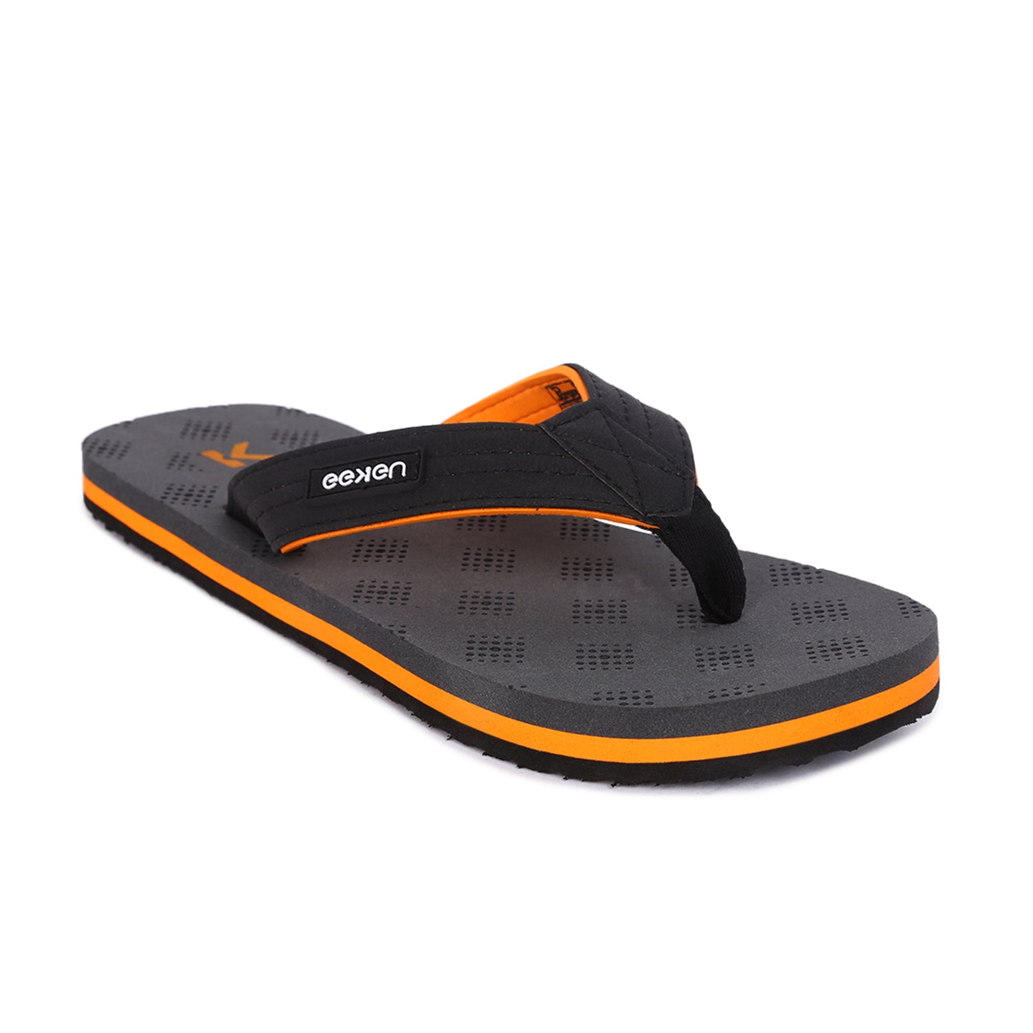 Eeken Ultra-Comfortable Lightweight Orange Casual Flip Flops For Men