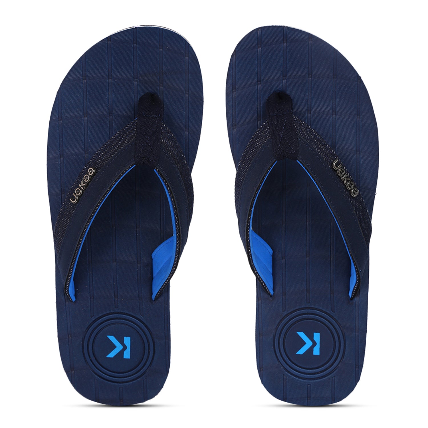 Eeken Ultra-Stylish Lightweight Navy Blue Casual Flip Flops For Men