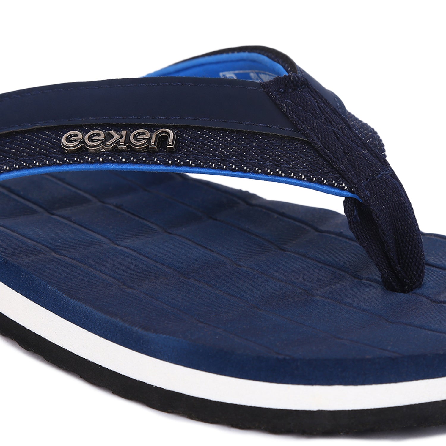 Eeken Ultra-Stylish Lightweight Navy Blue Casual Flip Flops For Men