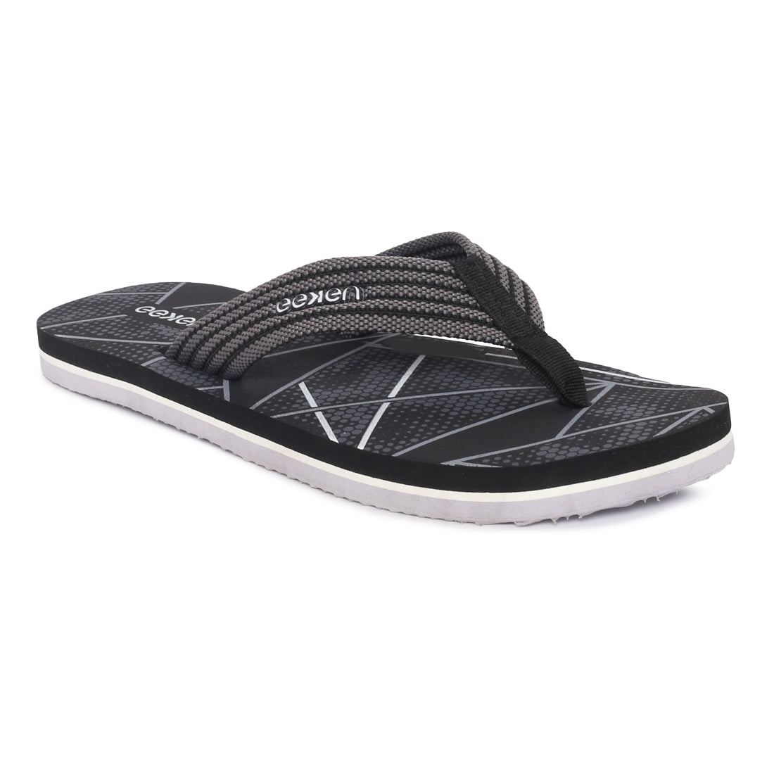 Eeken EFBGO2403S Black Lightweight Washable Dailywear Durable Flip Flops For Men