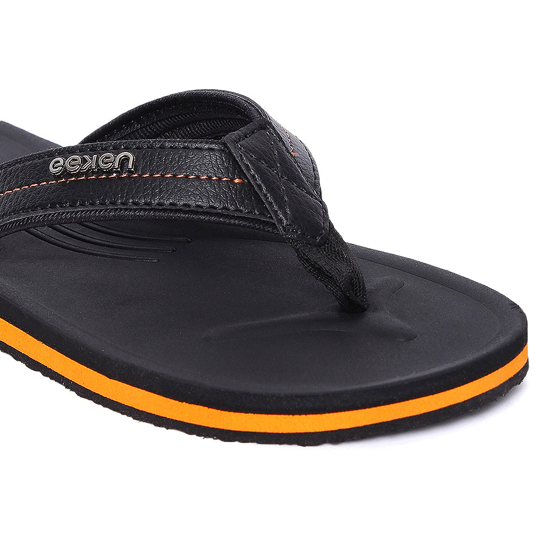Eeken EFBGO2409 Black Lightweight Washable Dailywear Durable Flip Flops For Men
