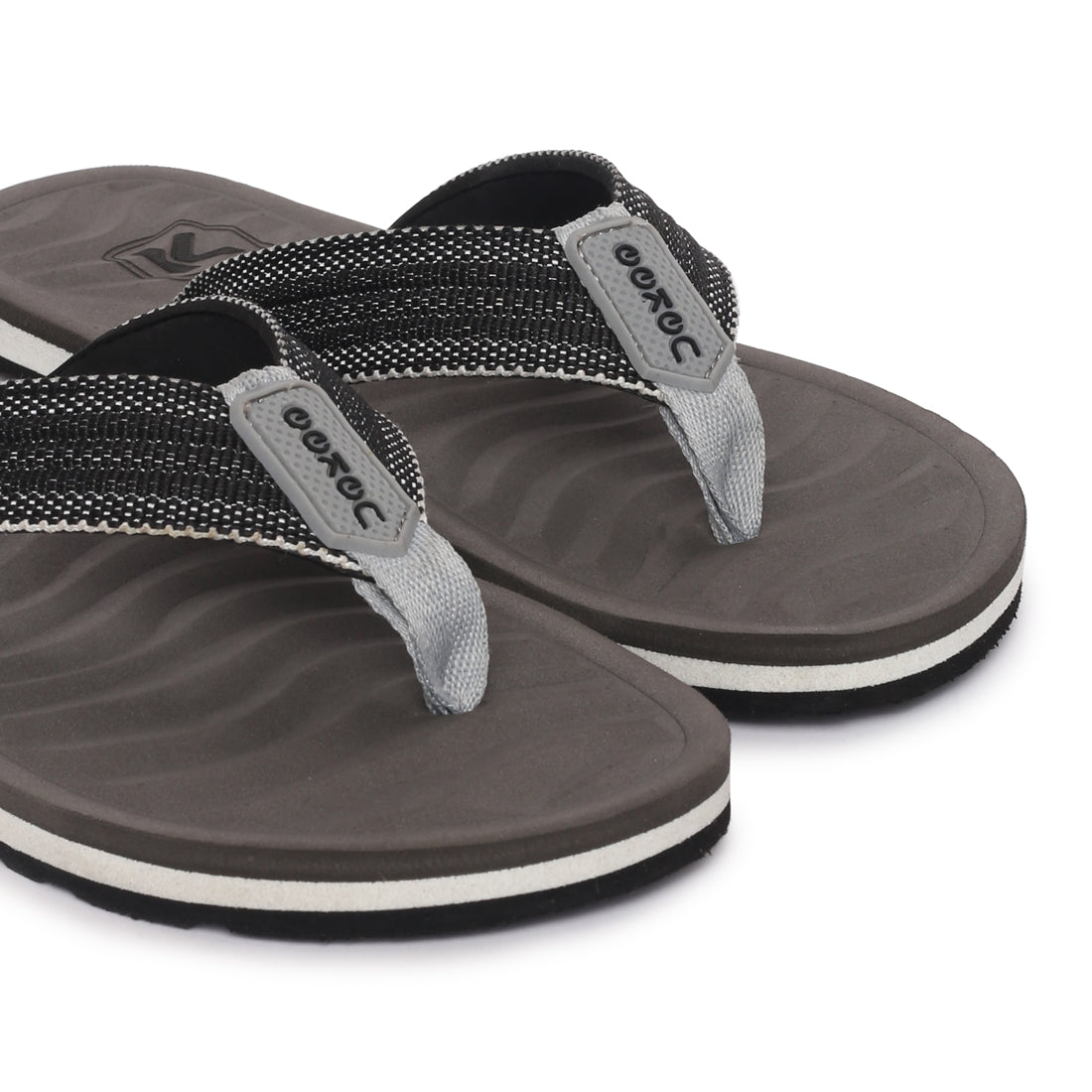 Eeken EFBGO2411S Grey Lightweight Washable Dailywear Durable Flip Flops For Men