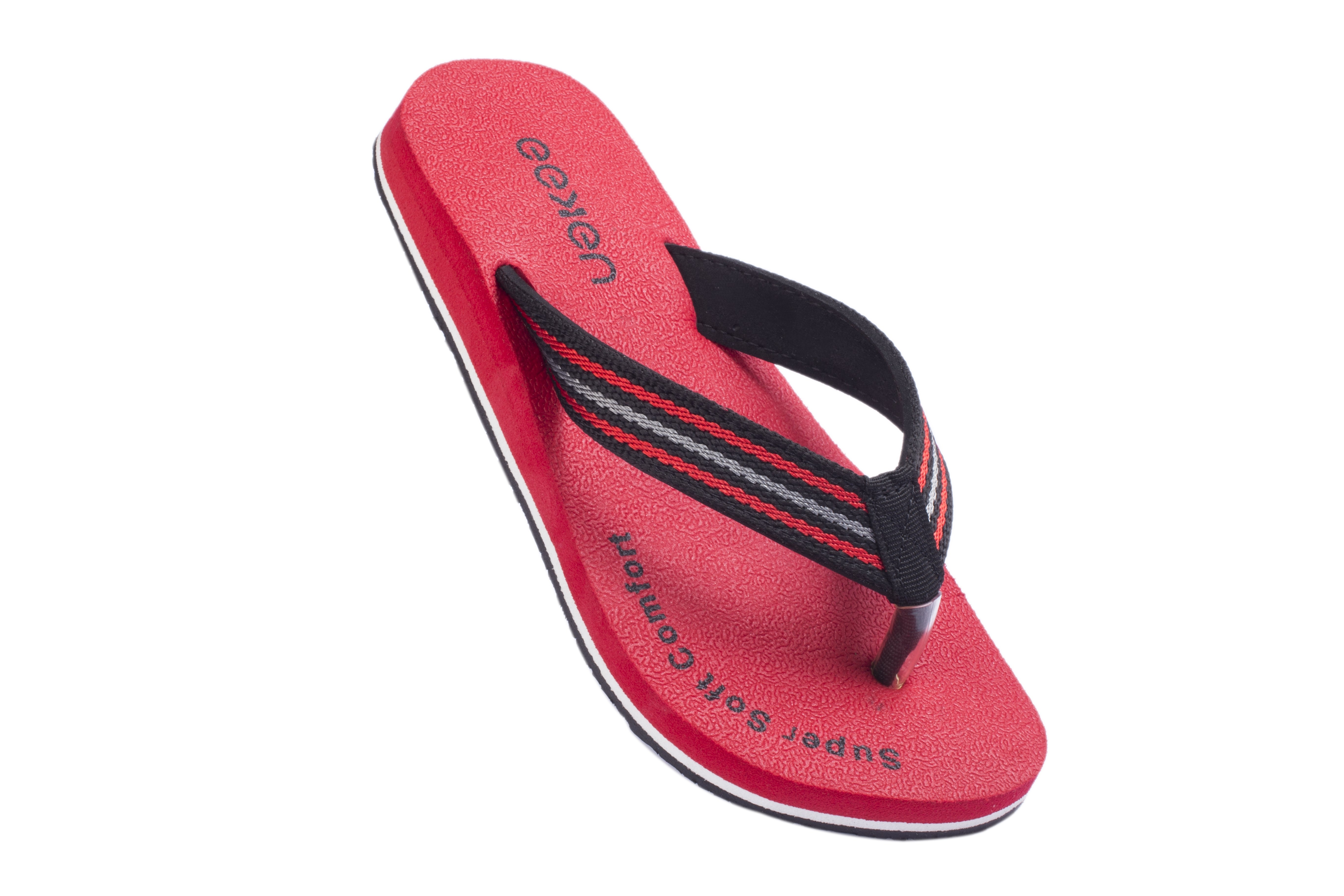 Eeken Red Super Soft Comfort Flip Flops For Women
