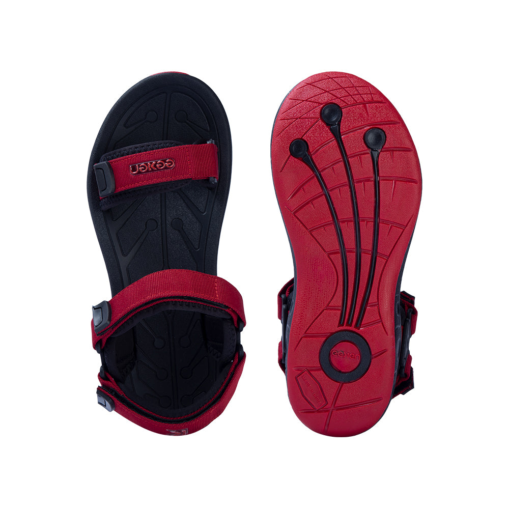 Eeken ESDG1009 Maroon And Teal Classic Casual Outdoor Sandals For Men