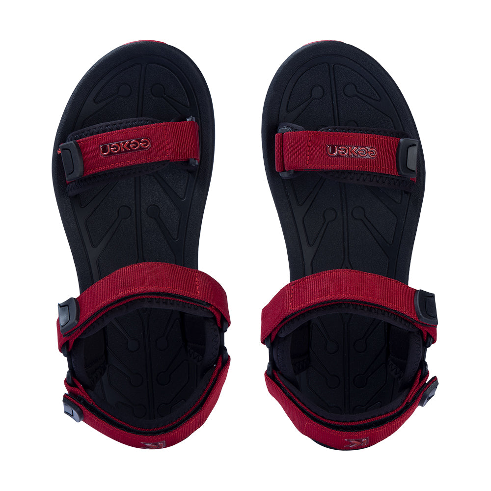 Eeken ESDG1009 Maroon And Teal Classic Casual Outdoor Sandals For Men