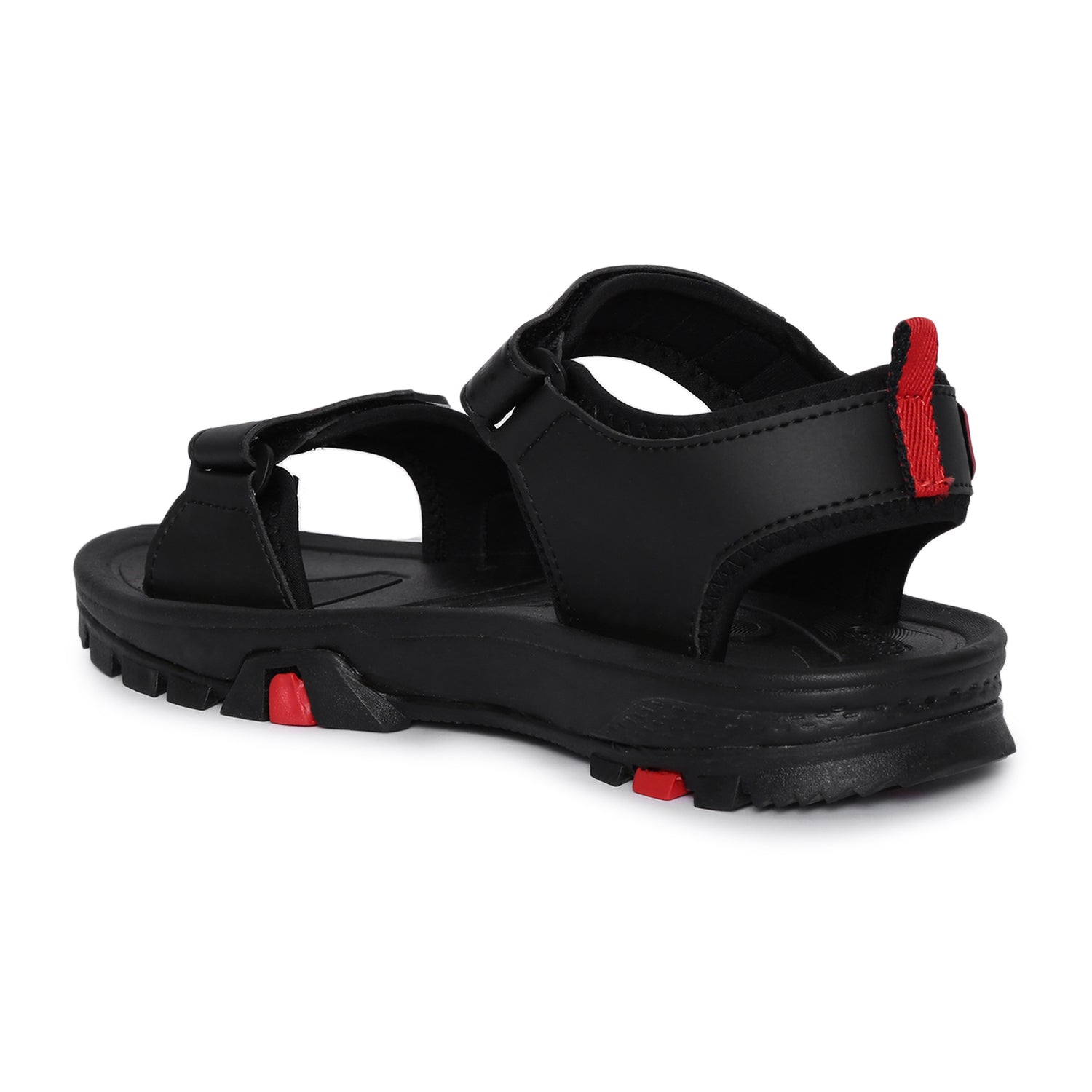 Eeken ESDGA4071 Black Stylish Lightweight Dailywear Sports Sandals For Men
