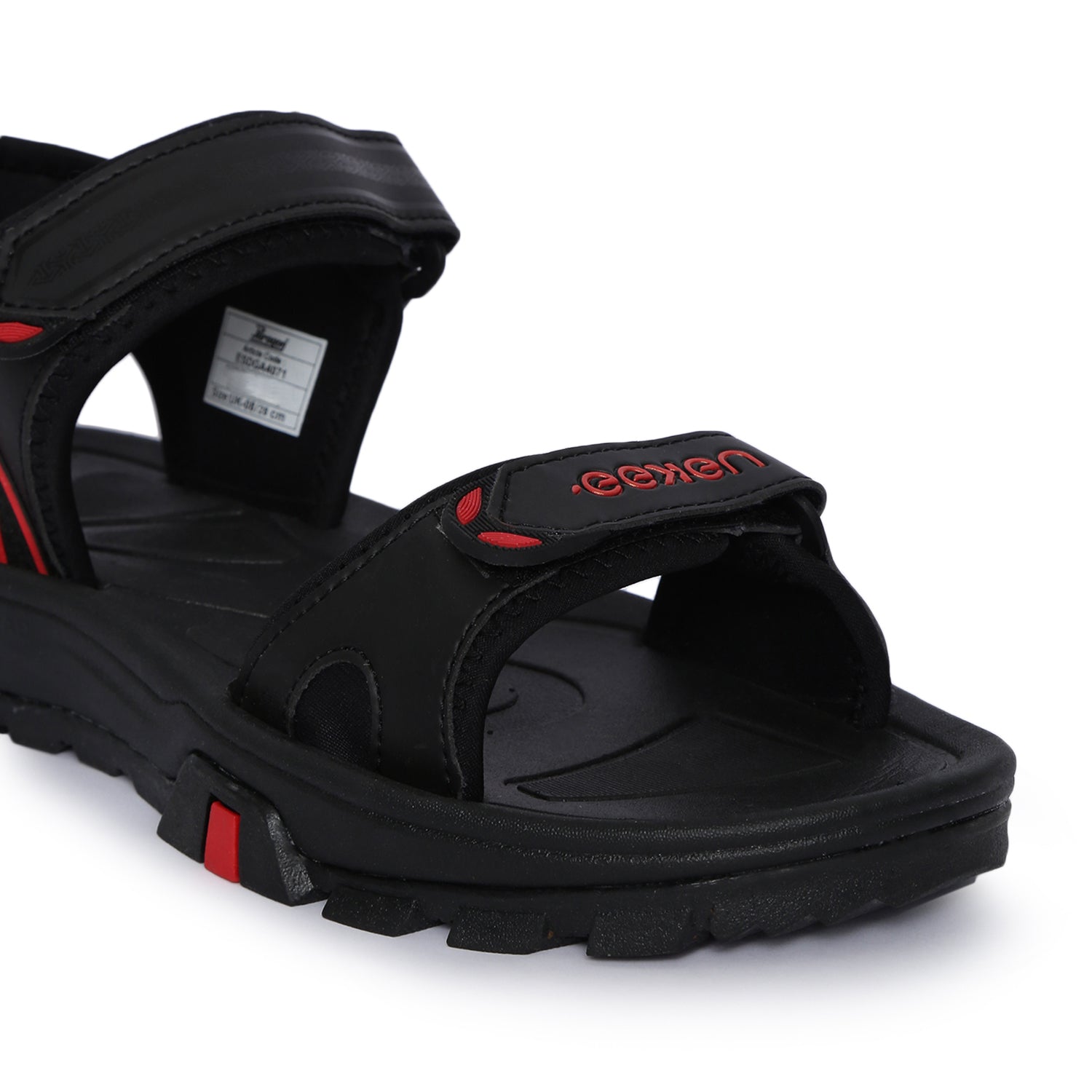 Eeken ESDGA4071 Black Stylish Lightweight Dailywear Sports Sandals For Men