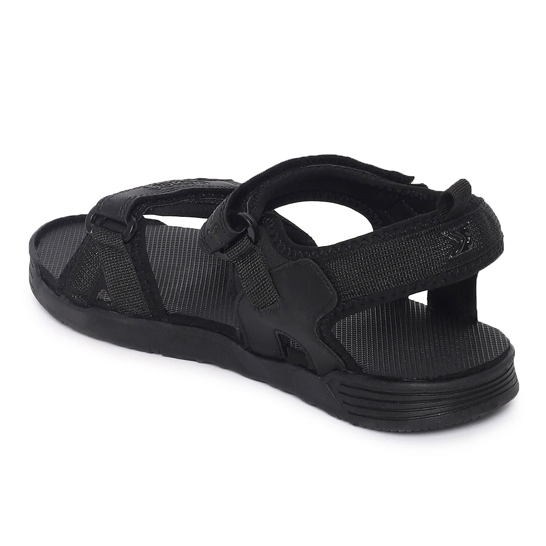 Eeken ESDGO4500S Black Stylish Lightweight Dailywear Sports Sandals For Men