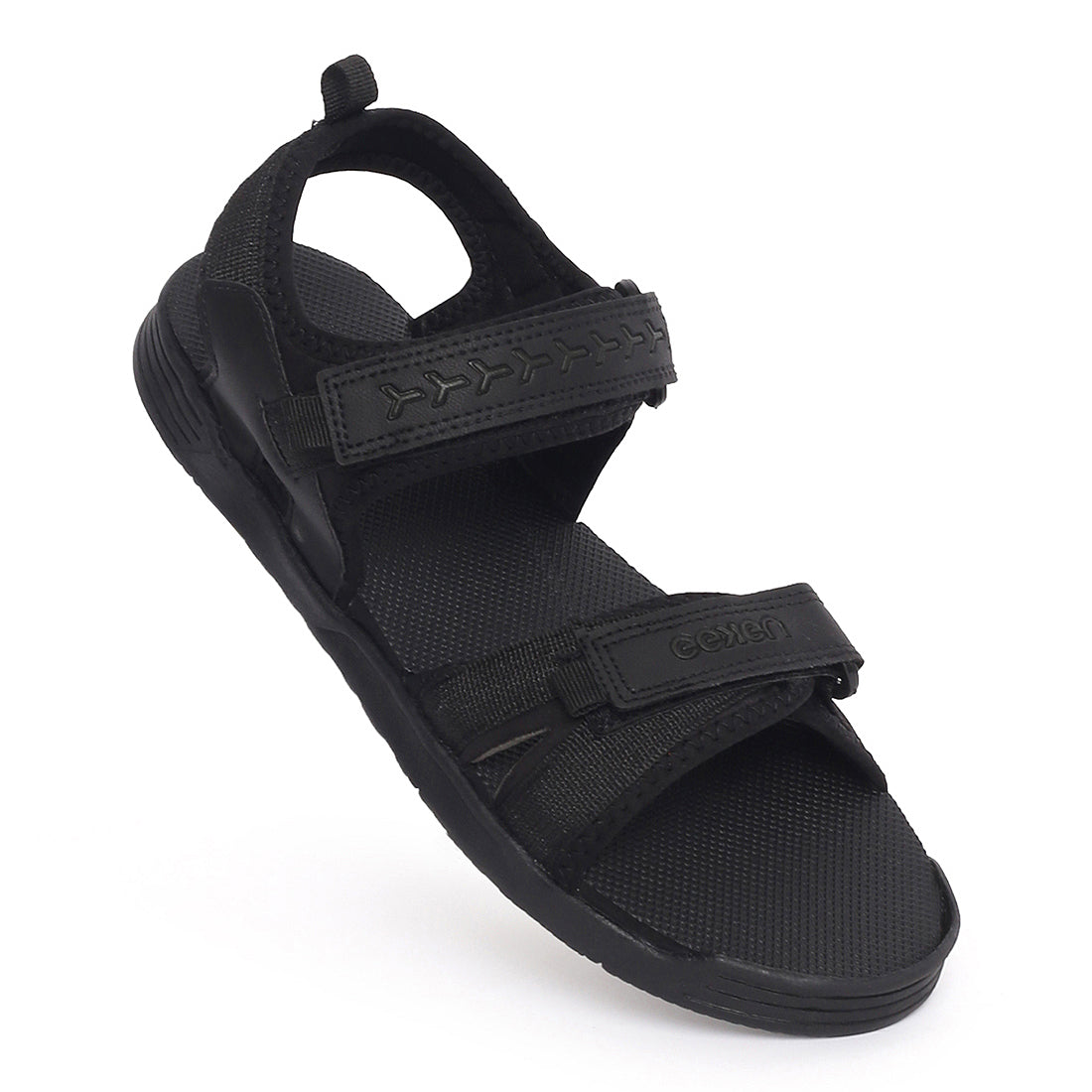 Eeken ESDGO4500S Black Stylish Lightweight Dailywear Sports Sandals For Men