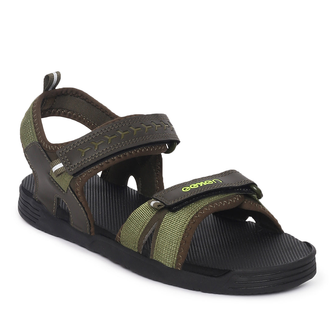 Eeken ESDGO4500S Olive Green Stylish Lightweight Dailywear Sports Sandals For Men