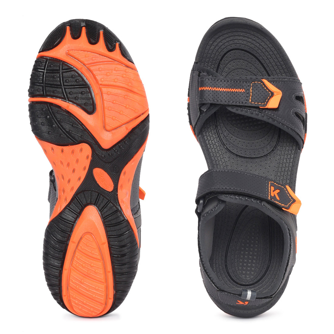 Eeken ESDGO4501 Grey Stylish Lightweight Dailywear Sports Sandals For Men