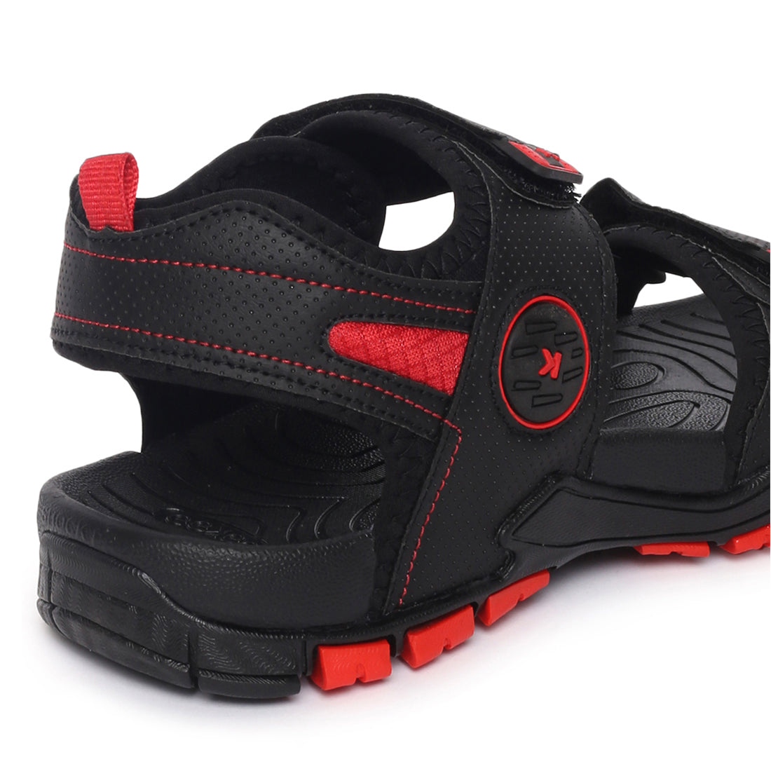 Eeken ESDGO4503 Black Stylish Lightweight Dailywear Sports Sandals For Men
