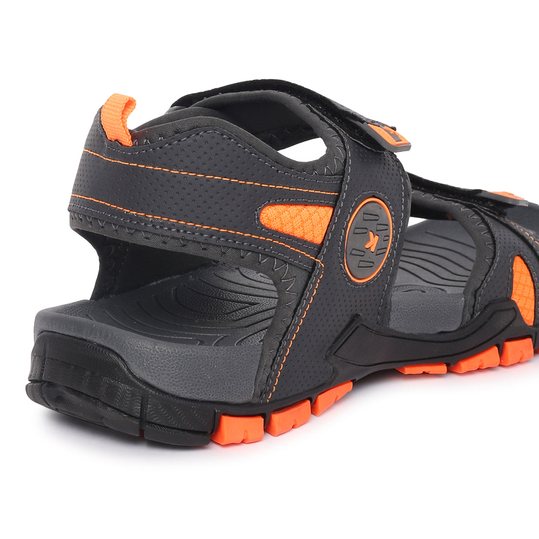 Eeken ESDGO4503 Green And Orange Stylish Lightweight Dailywear Sports Sandals For Men