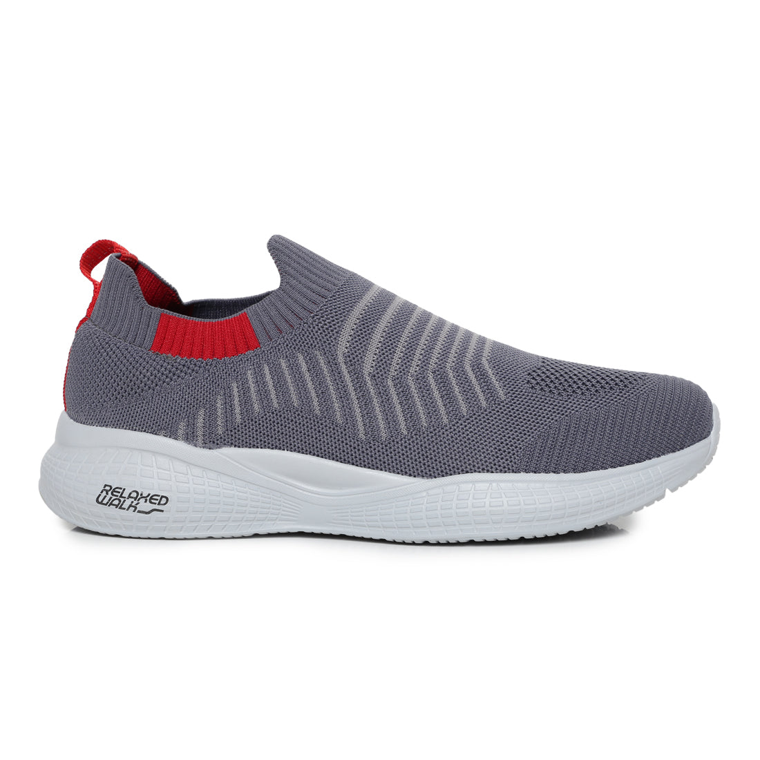 Eeken ESHGIA102S Dark Grey And Red Athleisure Shoes For Men