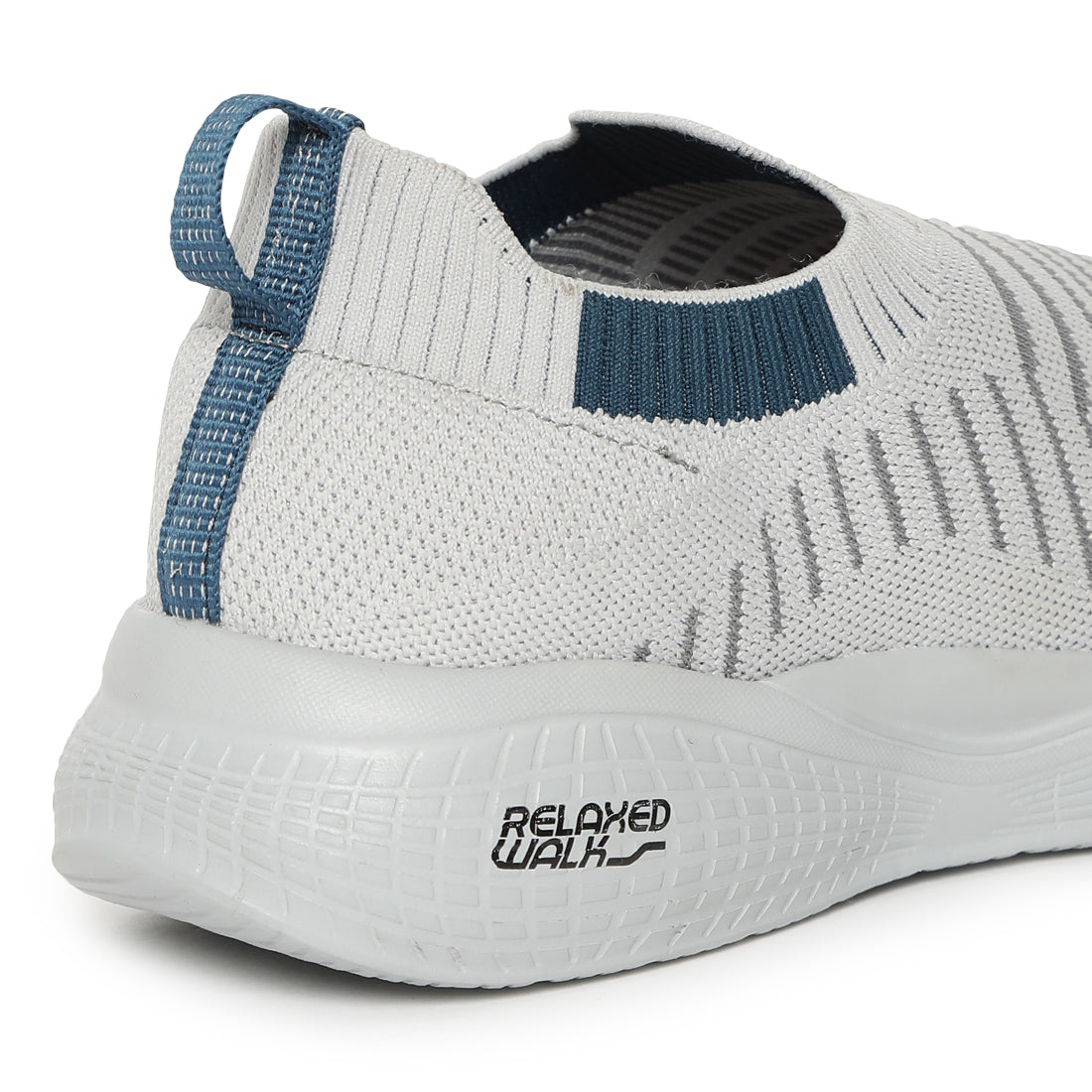 Eeken ESHGIA102S Light Grey And Teal Blue Athleisure Shoes For Men