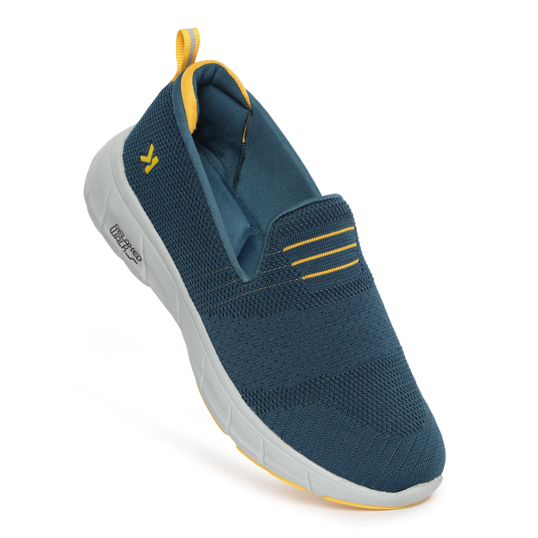 Eeken ESHGIA104 Teal Blue And Yellow Athleisure Shoes For Men