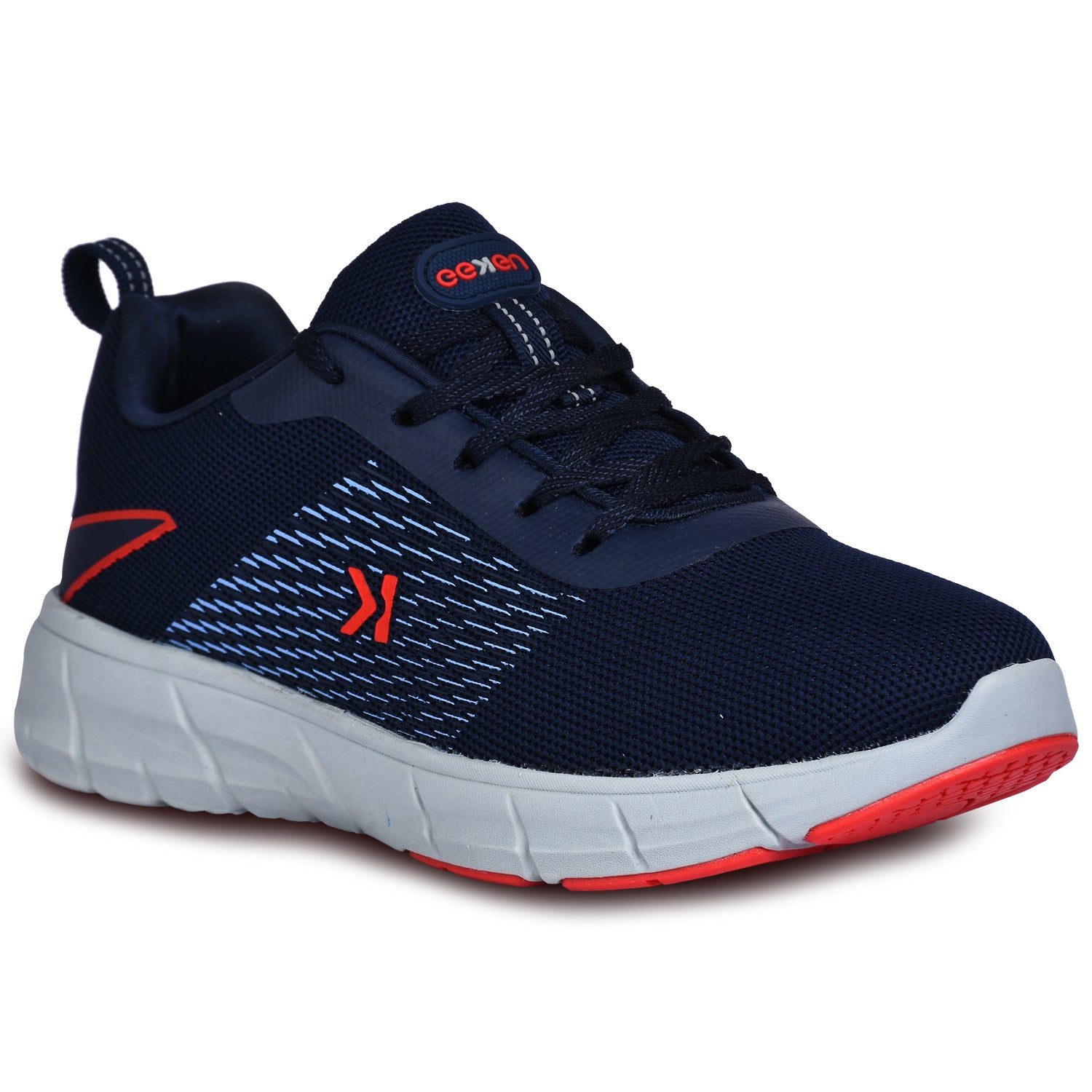 Eeken Navy Blue - Red Athleisure Shoes for Men