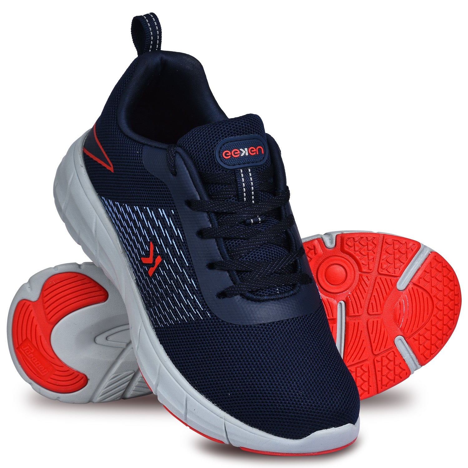Eeken Navy Blue - Red Athleisure Shoes for Men