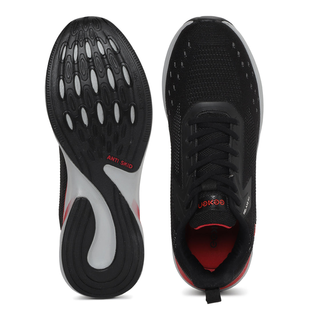 Eeken ESHGOA503 Black Athleisure Shoes For Men